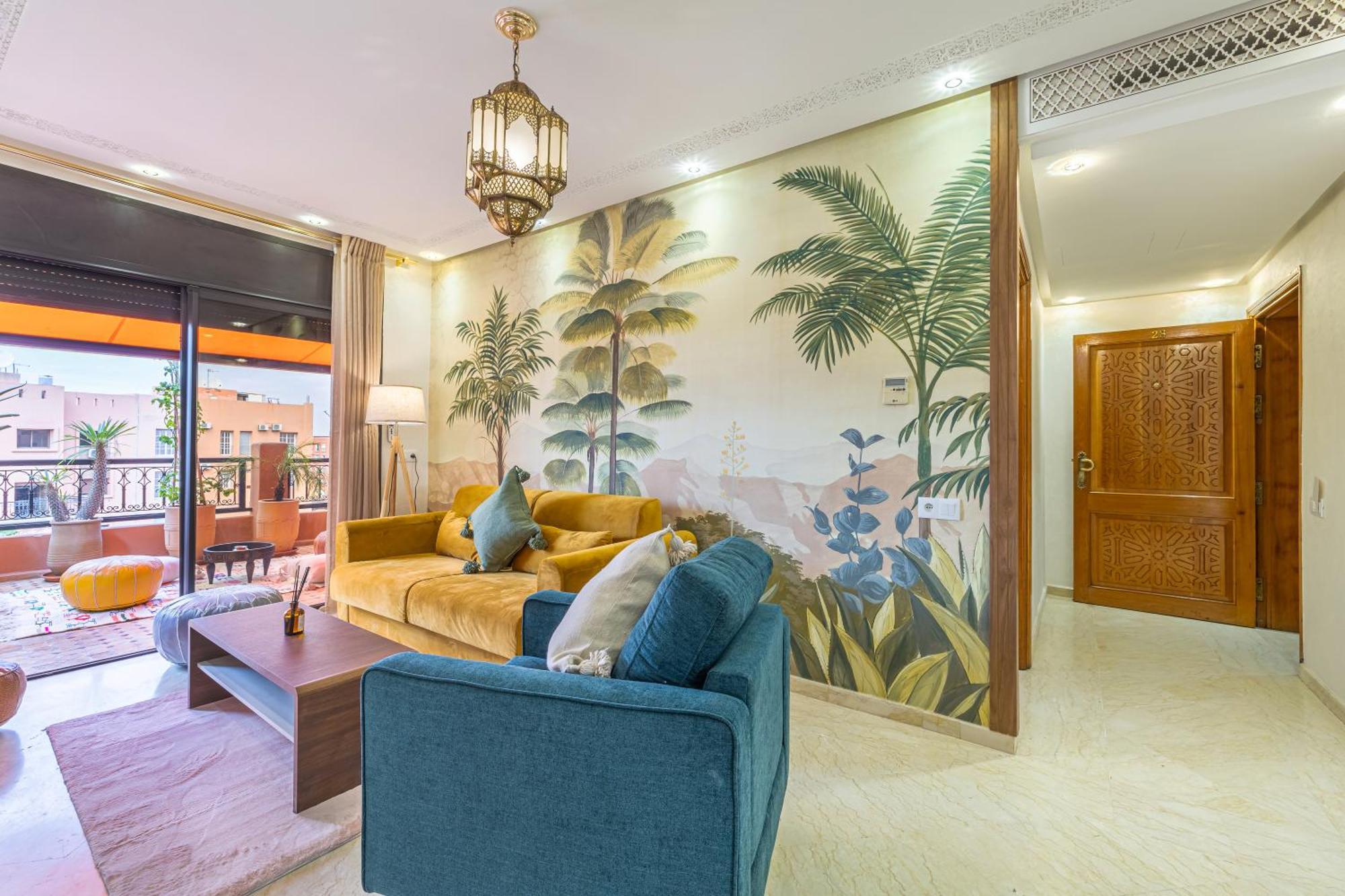 Le Jasmin - Appartement Authentique A Gueliz マラケシュ エクステリア 写真