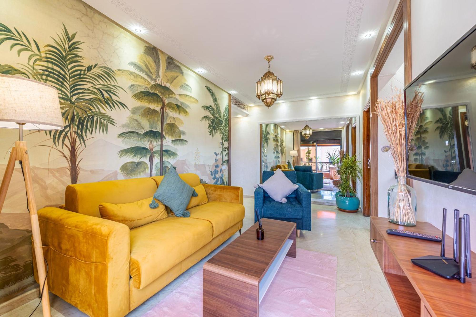 Le Jasmin - Appartement Authentique A Gueliz マラケシュ エクステリア 写真
