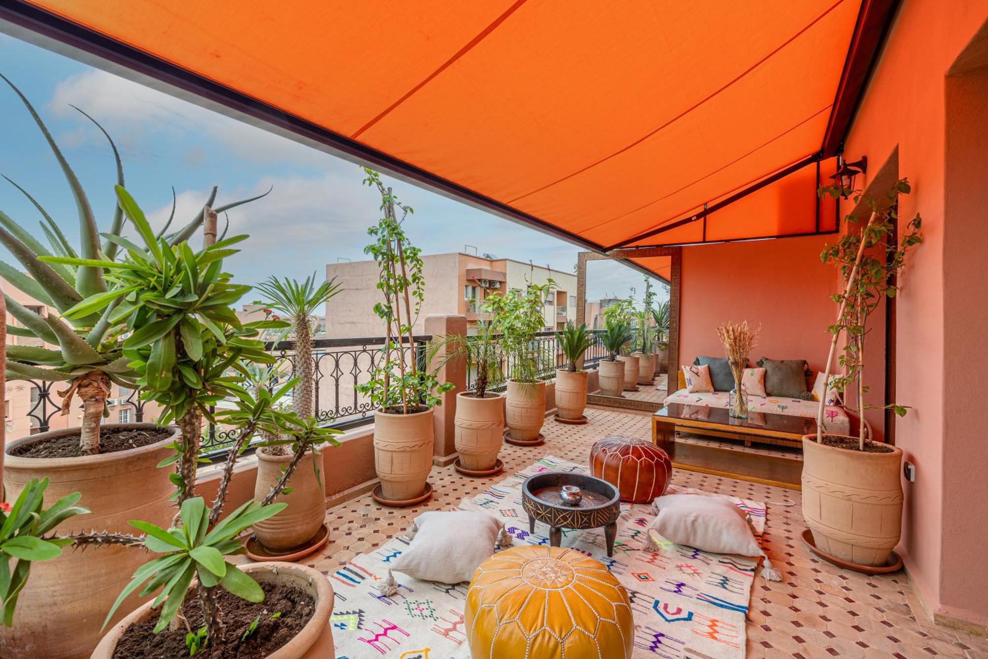 Le Jasmin - Appartement Authentique A Gueliz マラケシュ エクステリア 写真