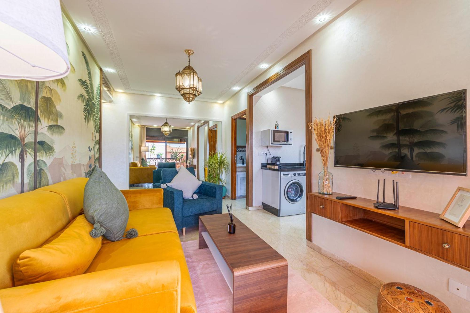 Le Jasmin - Appartement Authentique A Gueliz マラケシュ エクステリア 写真