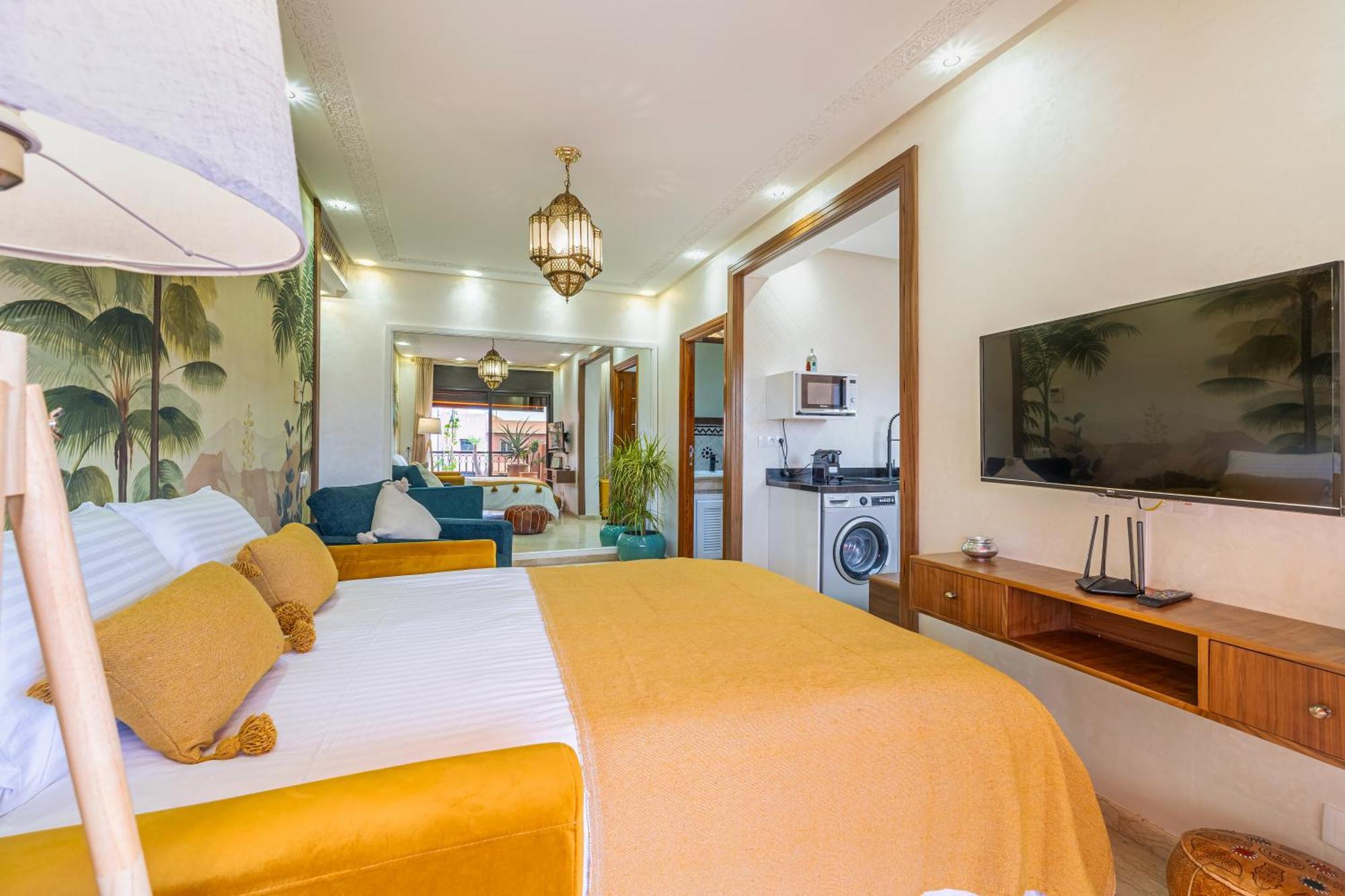 Le Jasmin - Appartement Authentique A Gueliz マラケシュ エクステリア 写真